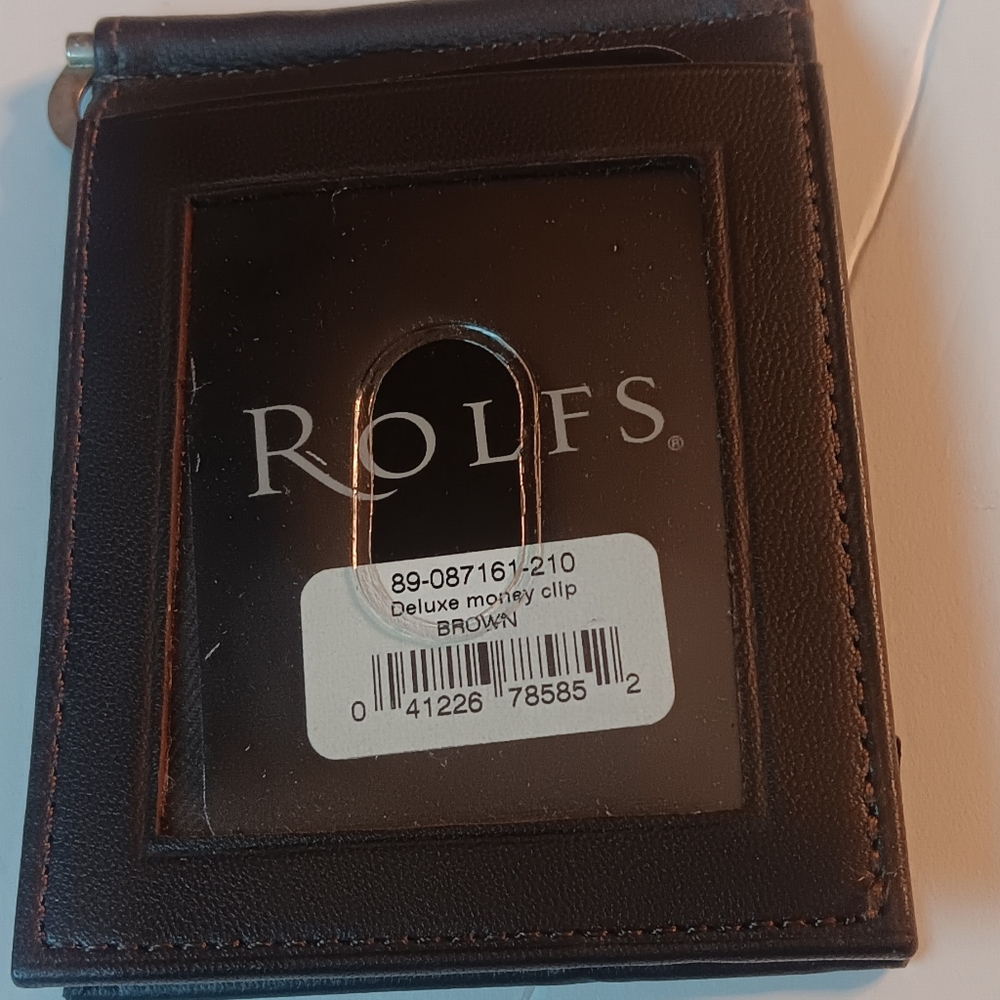 ROLFS Money Clip Wallet, Brown